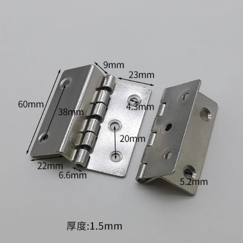 Cabinet Hinges - 4 adet Metal Gümüş Dolap Menteşeleri