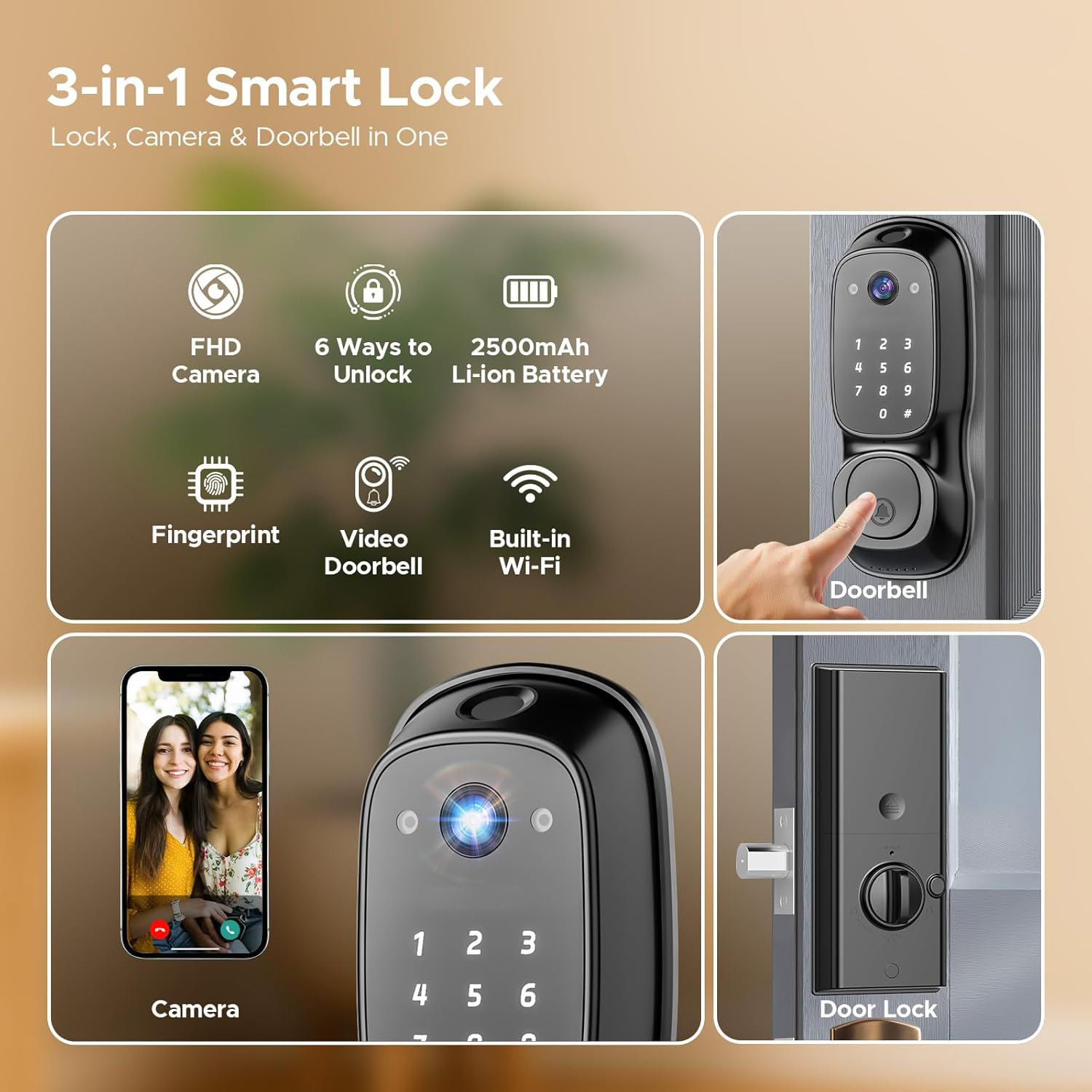 Tuya Wifi Akıllı Kapı Kilidi ‎ - Door Lock incelemesi ve fiyatı