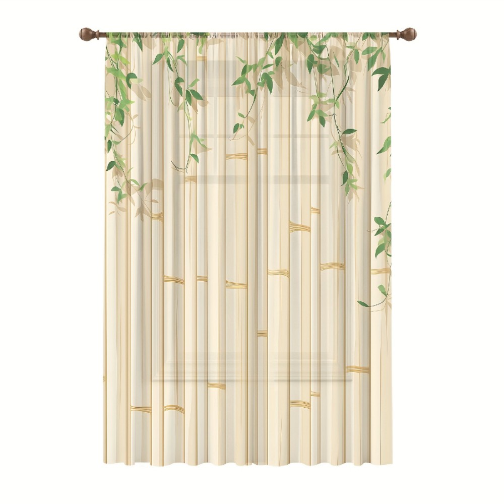 1 Adet Şeffaf Perde Bambu Yeşi - Curtain Rods incelemesi ve fiyatı