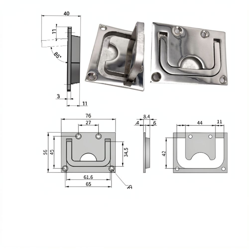Gizli Gömme Halkalı Kulp, 316  - Door Handle incelemesi ve fiyatı